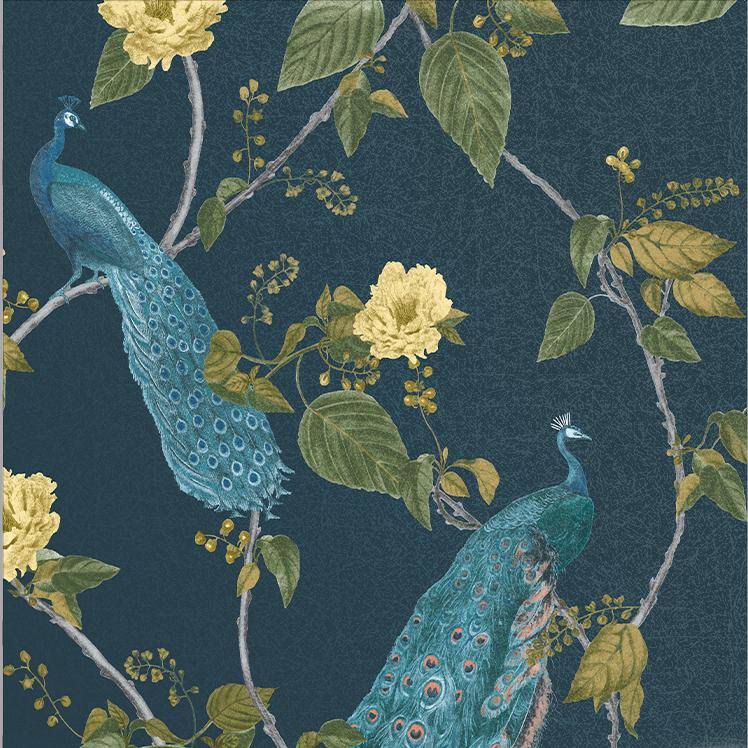 Navy Wallpaper J652