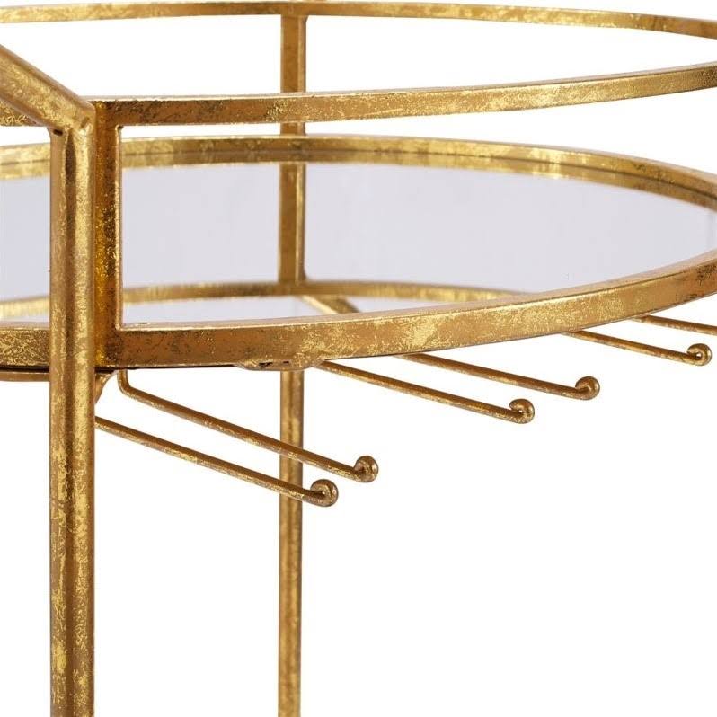 Gold Metal Bar Cart H262
