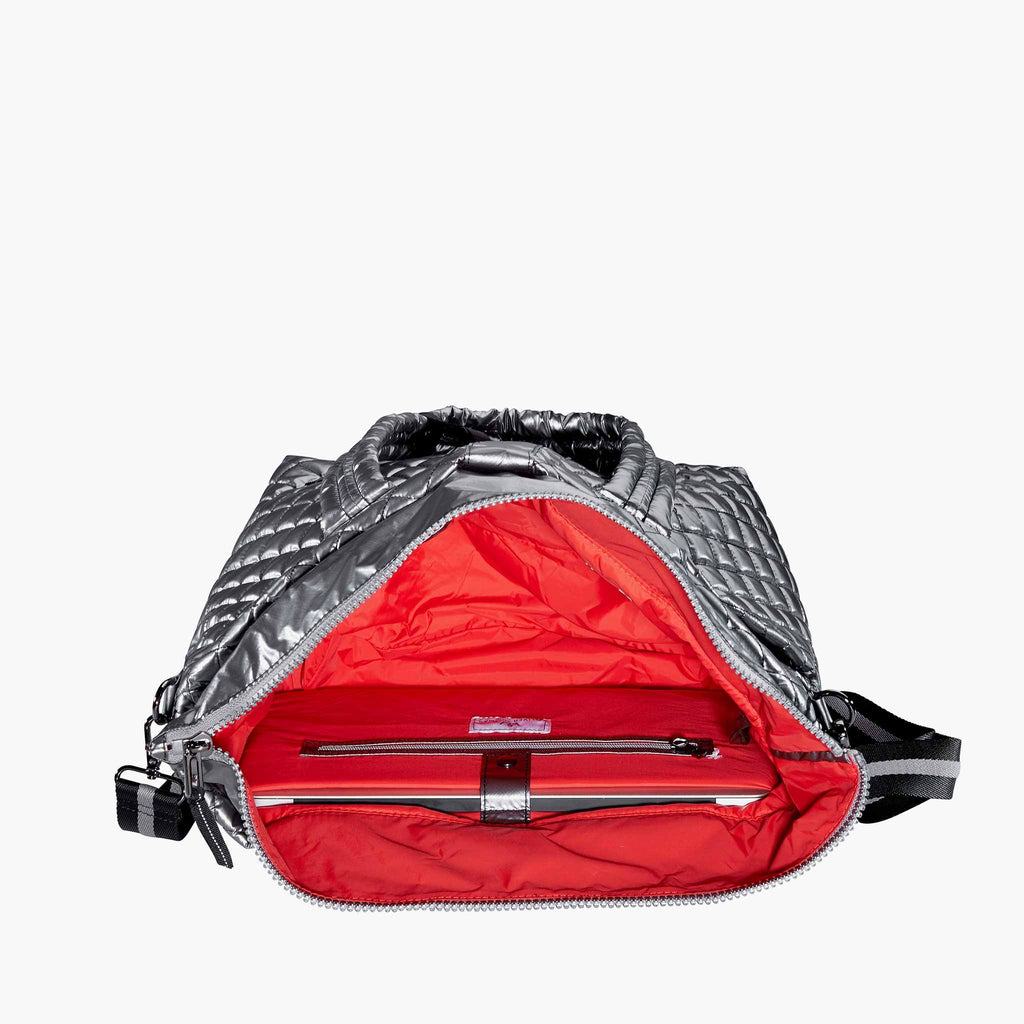 Kitchen Sink Tote Gunmetal Silver D6041