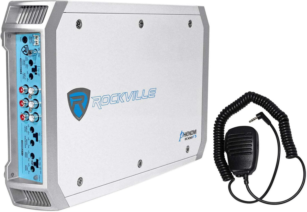 1600 Watt Marine 4 Channel Amplifier with PA Microphone U6295