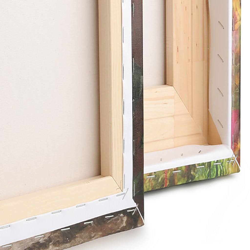 White Floral Canvas Artwork Print - 16 in. Wide x 32 in. High V226