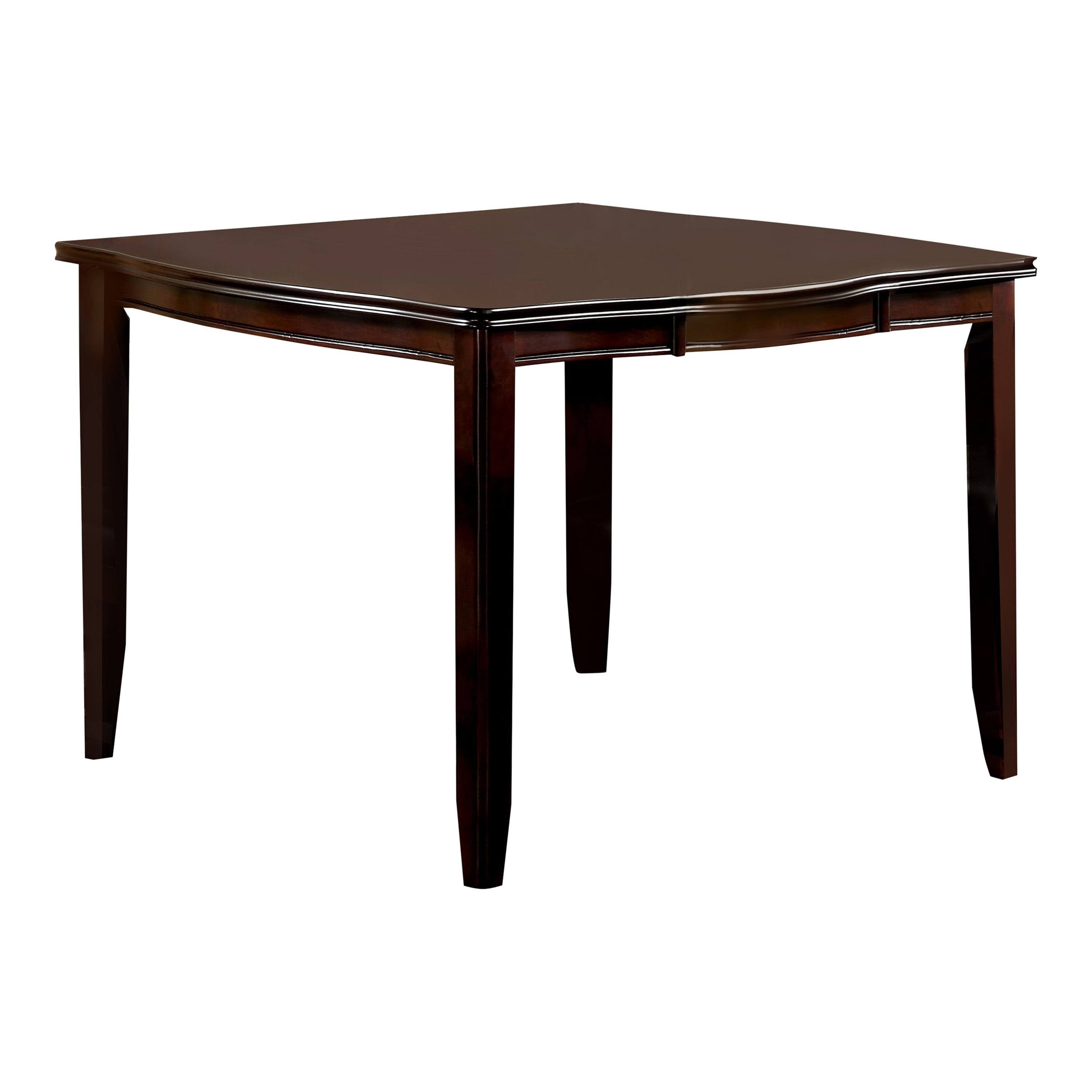 Transitional Espresso Square Counter Table D7660