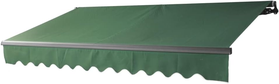 Blue and White Stripes Retractable Patio Awning O244
