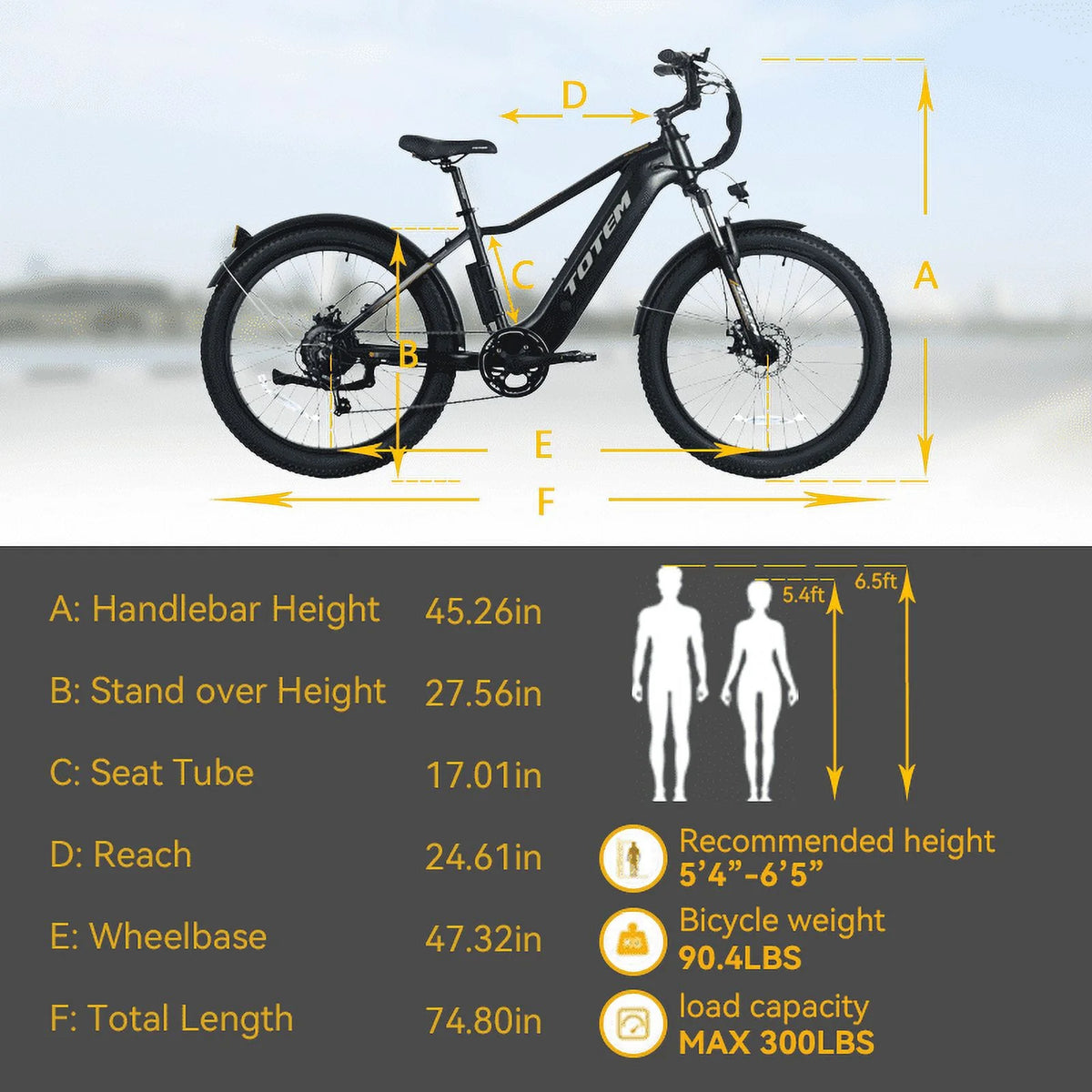 White 26" Fat Tire Electric Bicycle with Removable Battery A44487