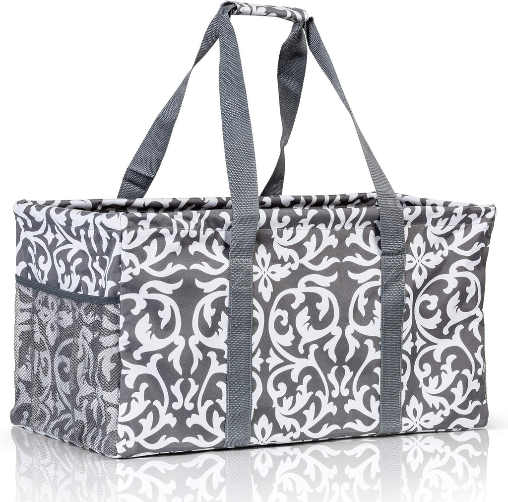 Oversized Collapsible Canvas Utility Tote Bag H364452