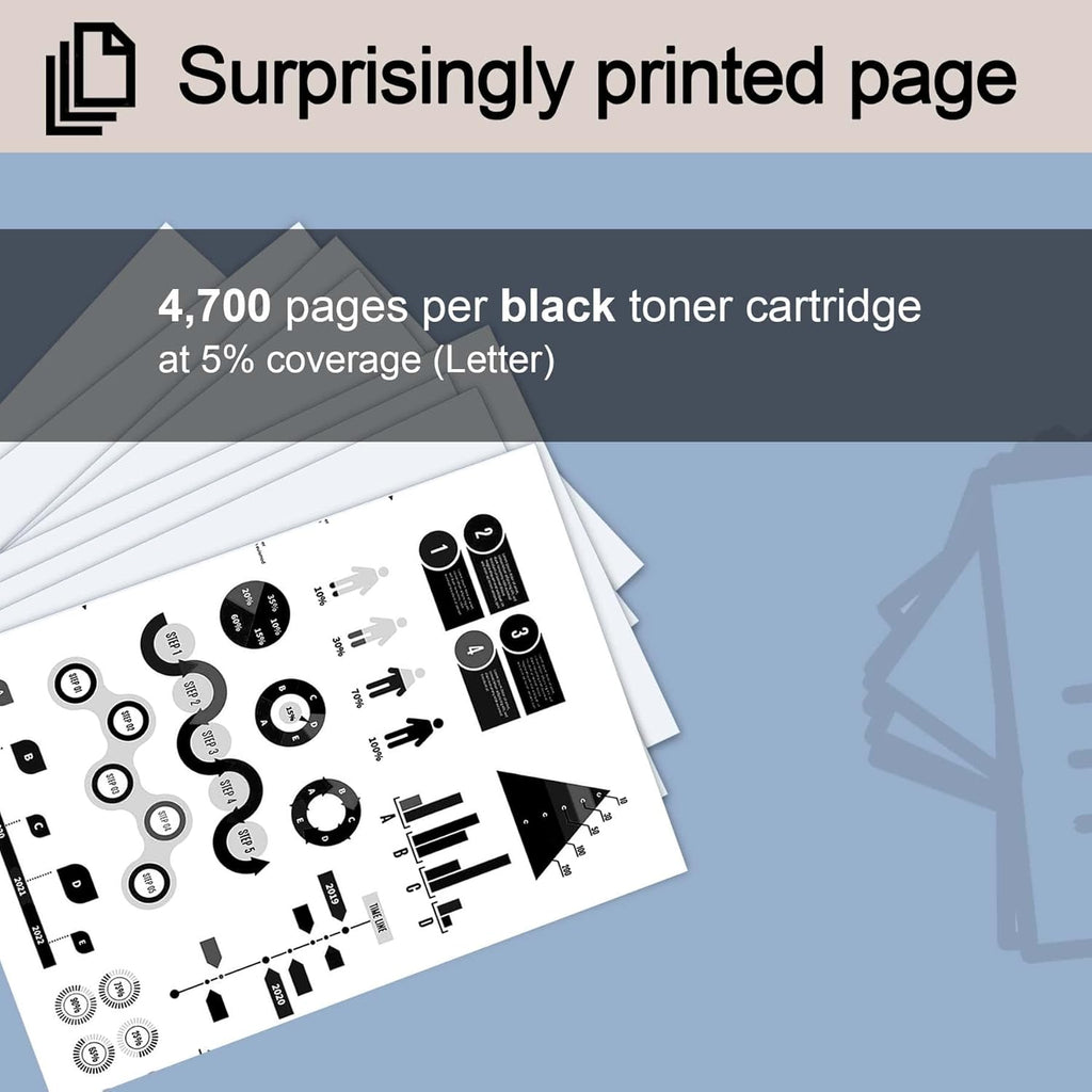 2 Pack Black TN770 Toner Cartridge for Brother Printers M826193