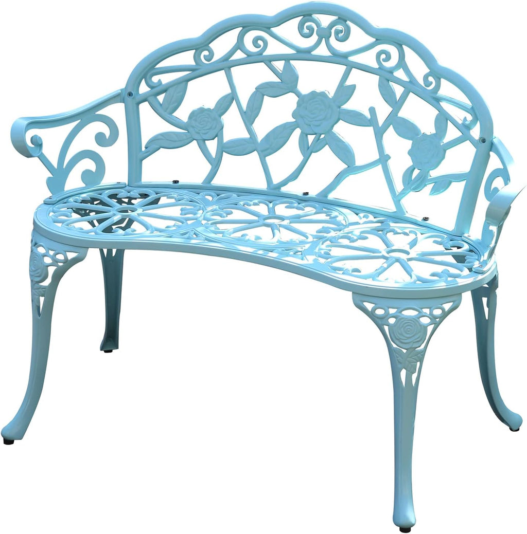 Bronze Metal Outdoor Garden Bench X2189