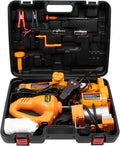 3 Ton 12V Electric Scissor Jack with Impact Wrench and Tire Inflator Pump C907505