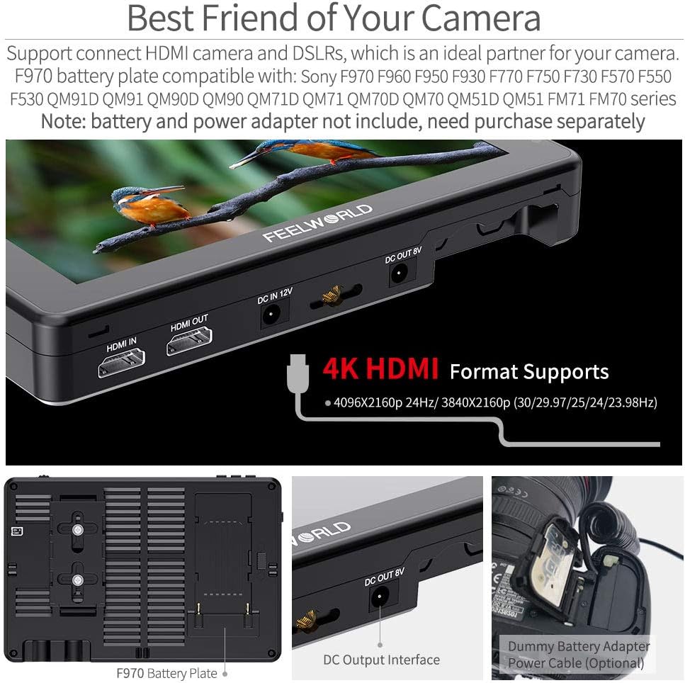 7 Inch 2200nits Touch Screen DSLR Camera Field Monitor R647241