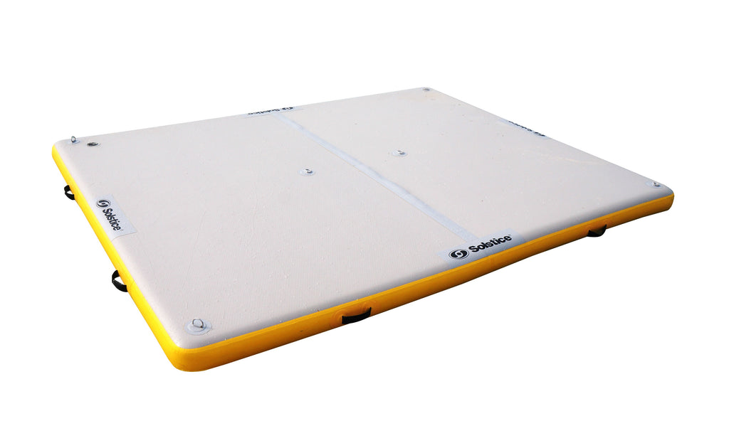 Inflatable White and Yellow Lake Dock S62787
