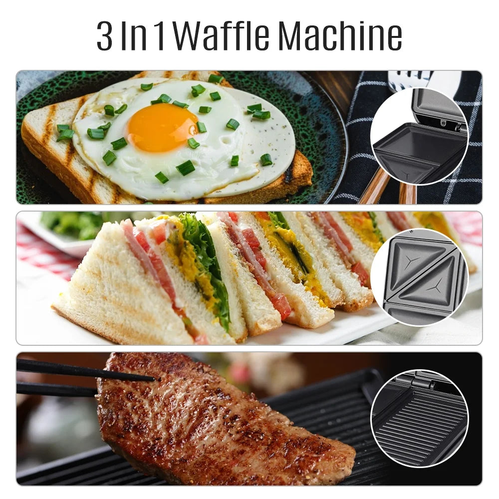 1400W Non-Stick 3in1 Electric Grill Machine Y201225