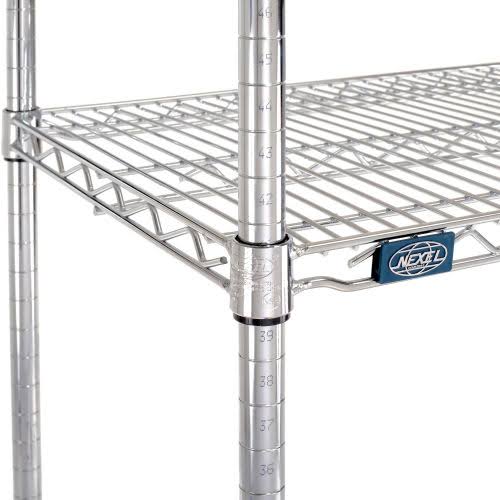 Chrome Wire Shelving Starter 48x22W x 18x22D x 86x22H V899104