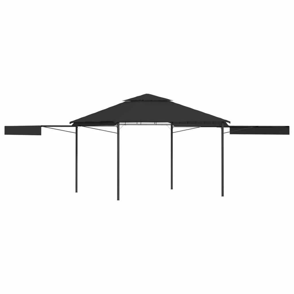 9.8'x9.8'x9' Anthracite Gazebo V1179
