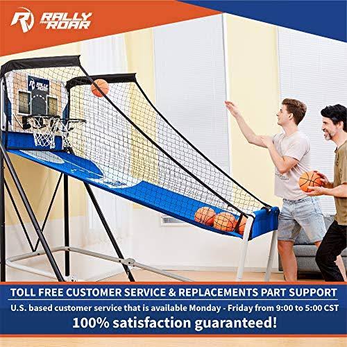 8-Option Interactive Basketball Arcade Game with LED Lights D845642