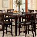 Transitional Espresso Square Counter Table D7660