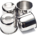 4.25 Push Through Center Caps Stainless Steel 4 Pack W992