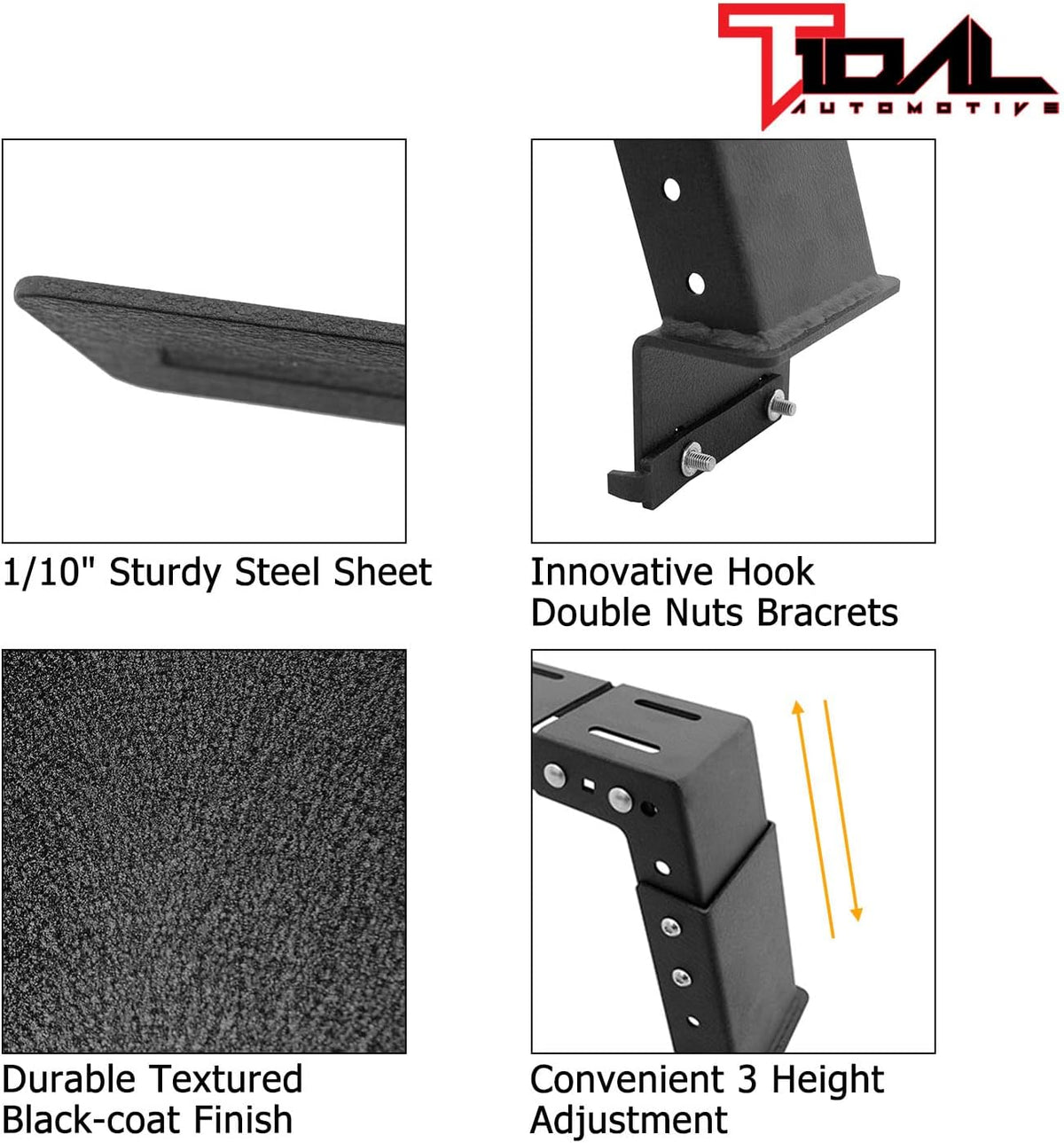 Cargo Carrier Bed Rack Low Profile Bed Bars Bike Rack J8105