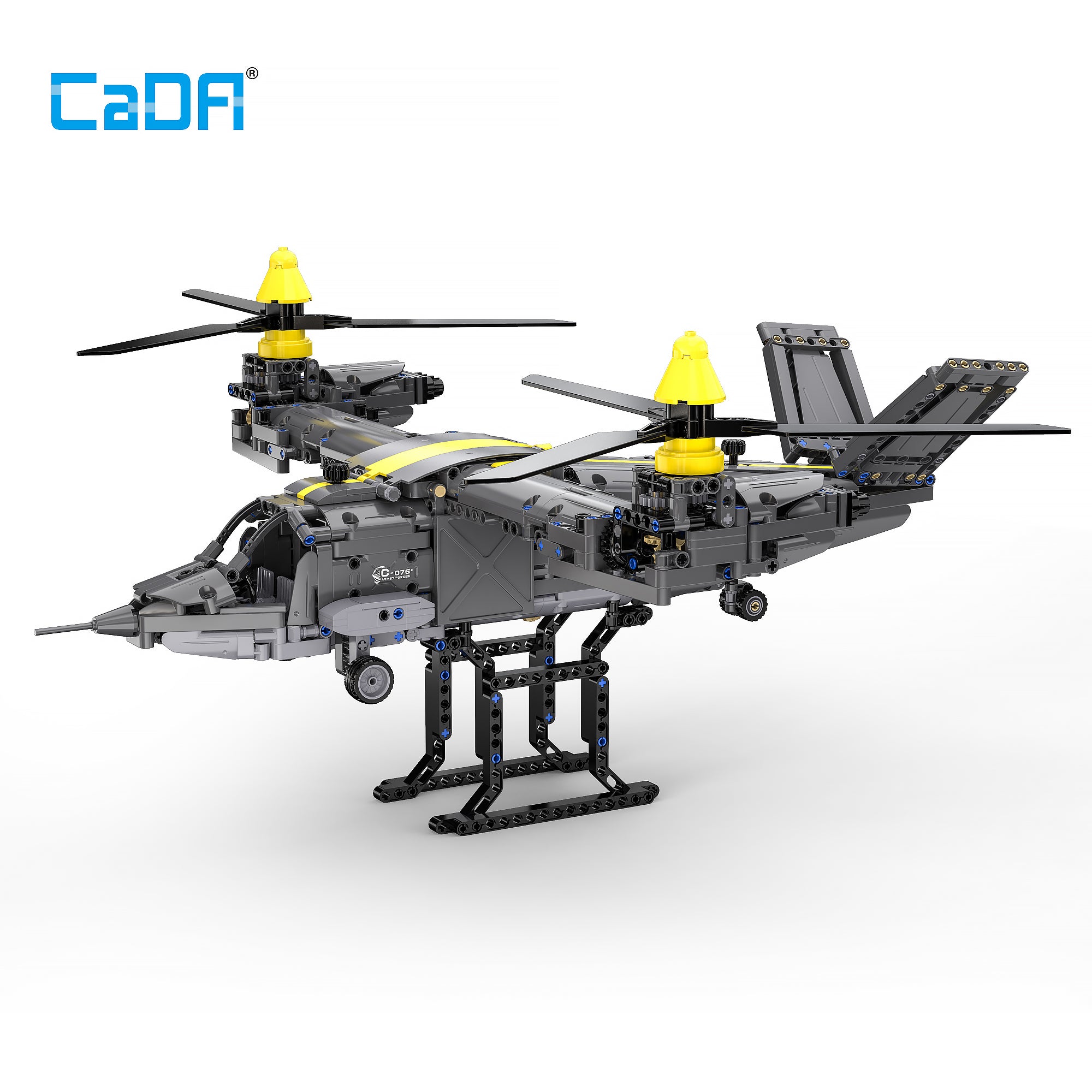 Tiltrotor Aircraft Model Building Block Toy (1424 Pieces) Y5782
