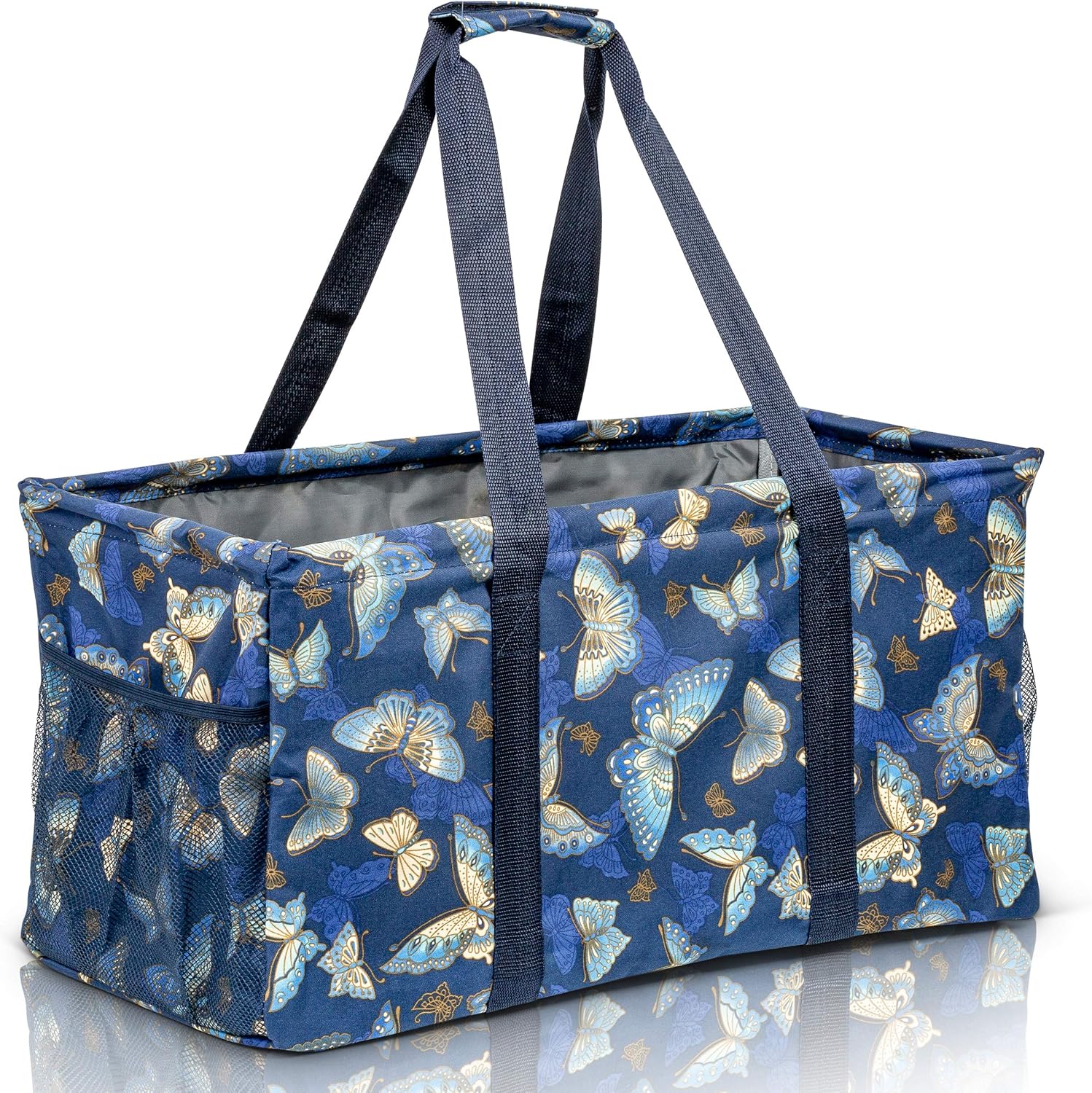 Oversized Collapsible Canvas Utility Tote Bag H364452