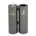Antibacterial Wipe Dispenser Station with Storage and Attached Trash Can M101