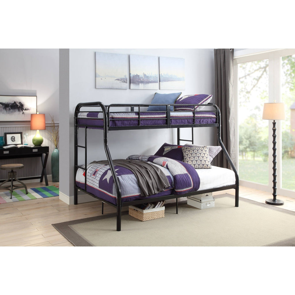 Black Twin/Full Bunk Bed S97686