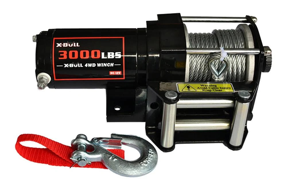 12V 3000LBS Electric Winch with Steel Cable and 2 Remotes L4380