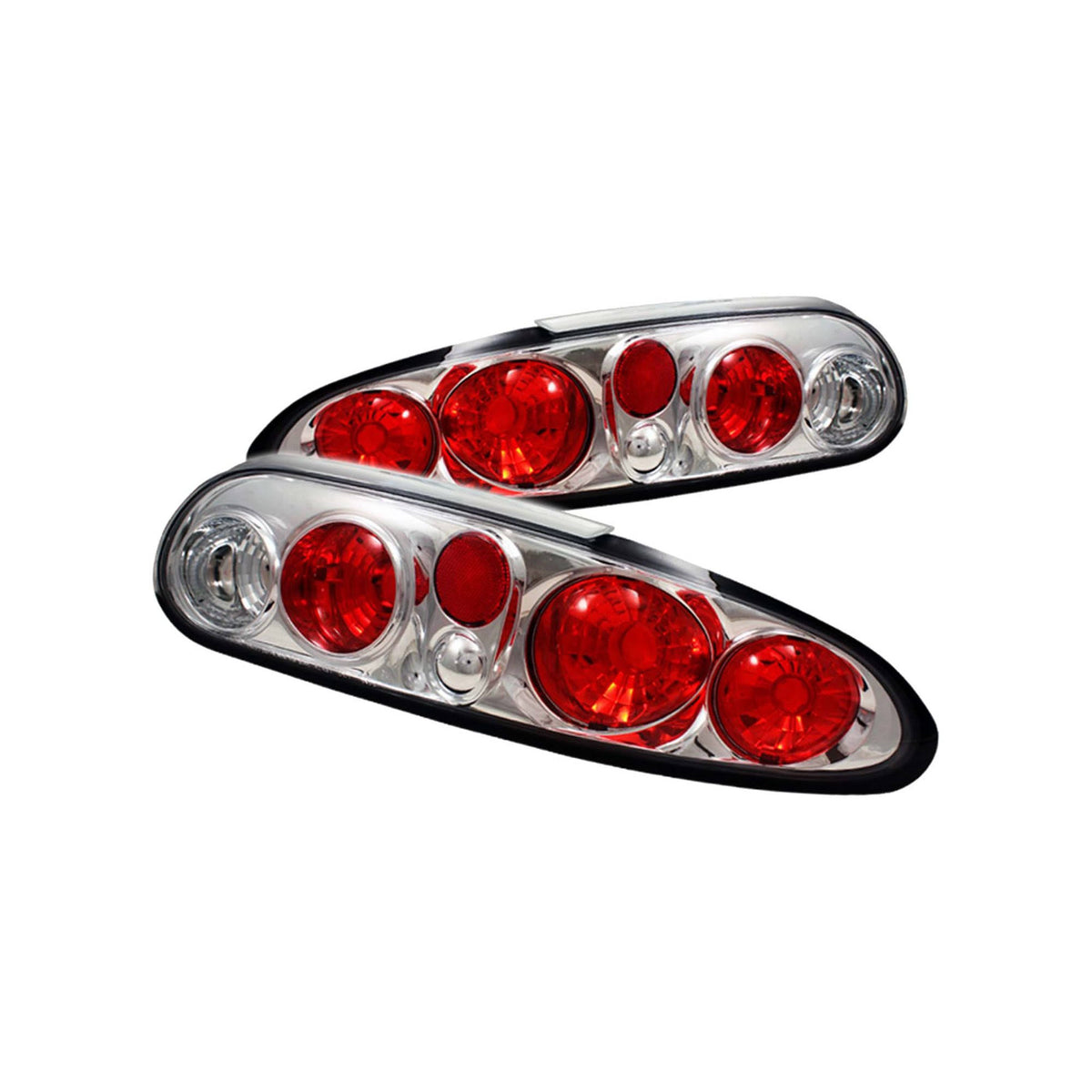 Euro Style Tail Lights Chrome B583586