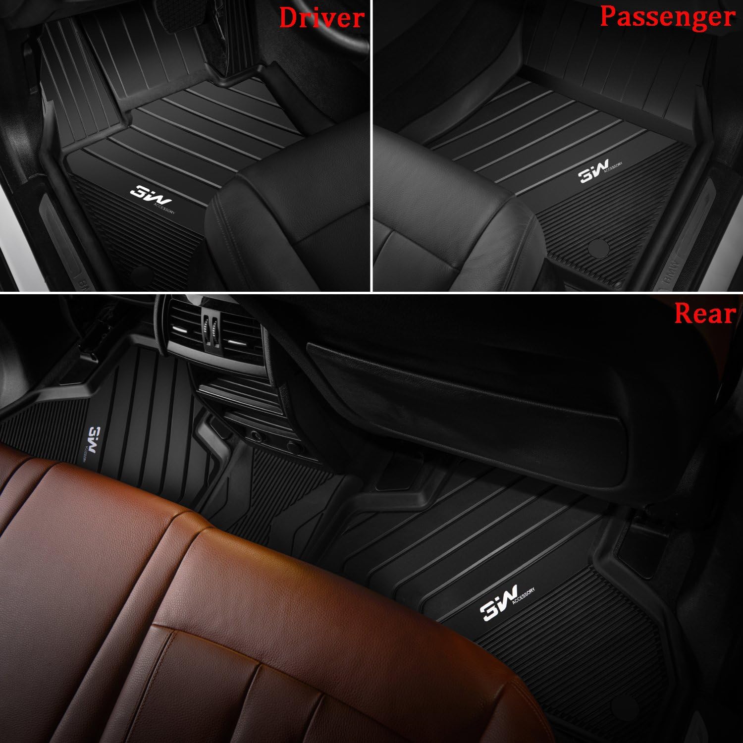 Black Pack of 2 Cargo Liner Trunk Mat W415890