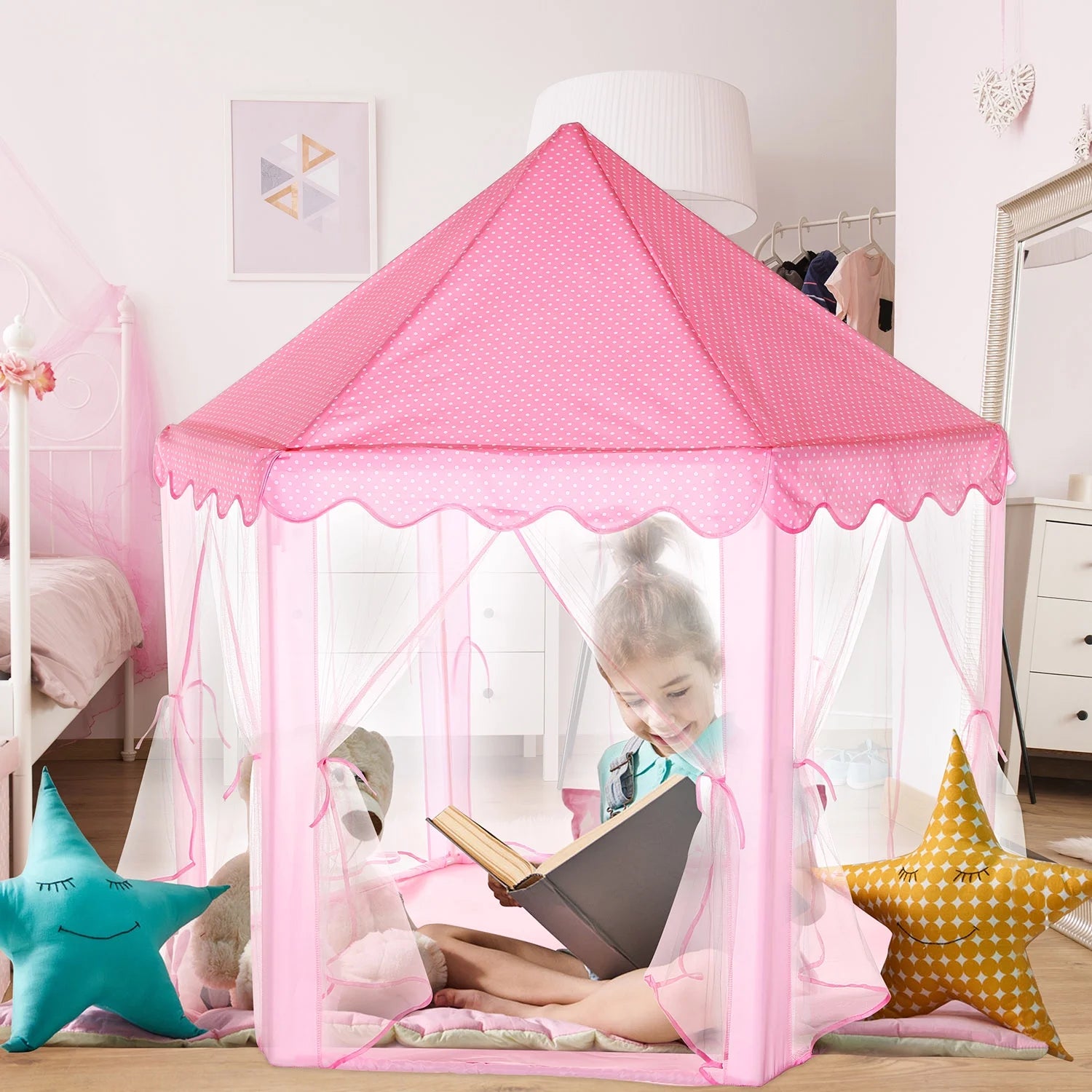 Princess Castle Tent Playhouse with Carry Case P5723