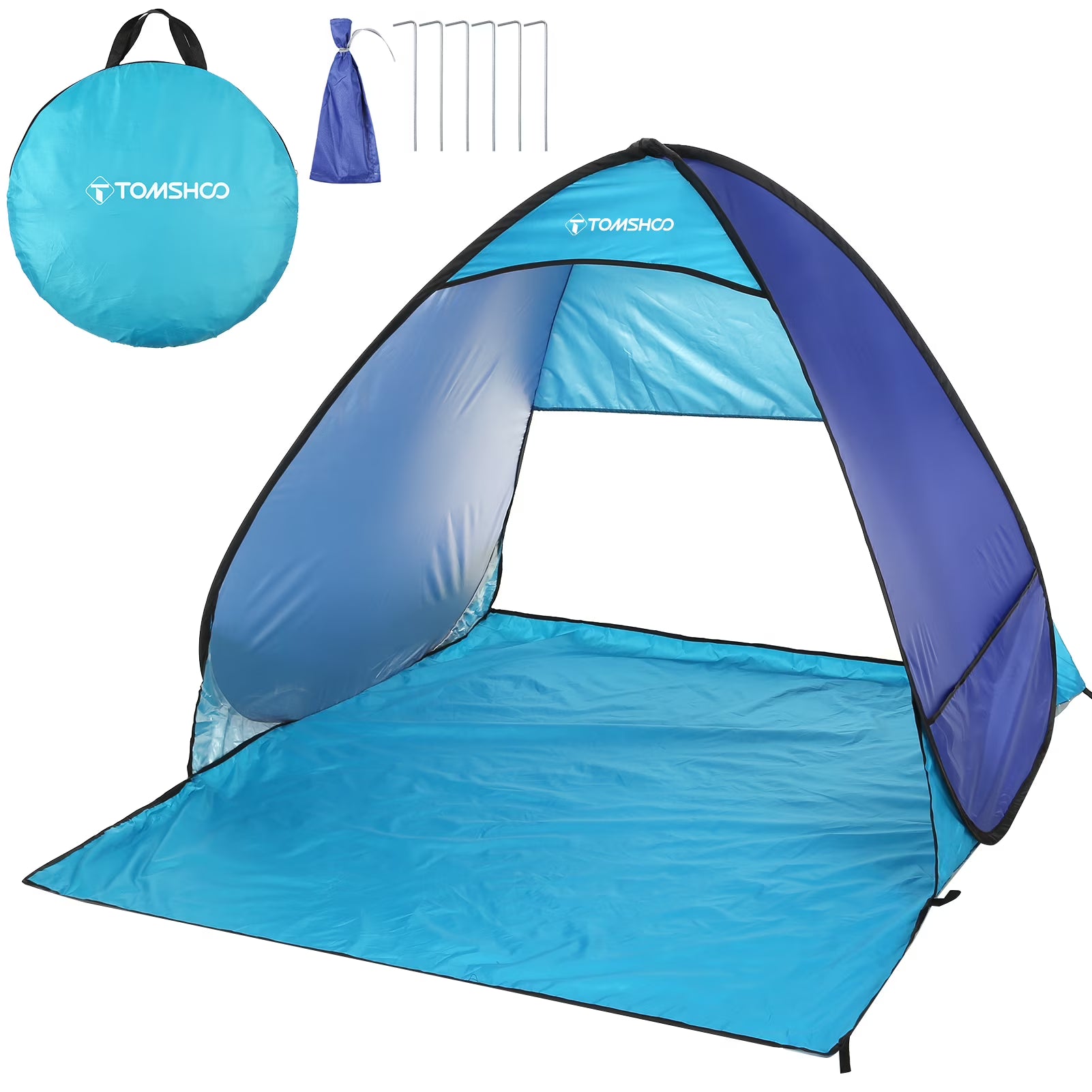 Pop Up Beach Tent with Carry Bag W761790