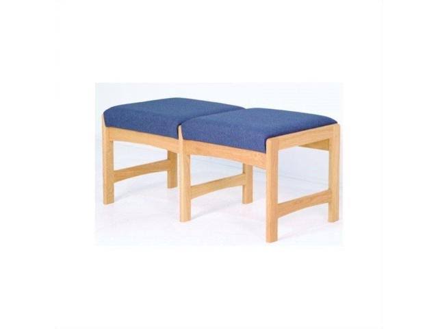 Wooden Double Bench in Medium Oak Finish F76796