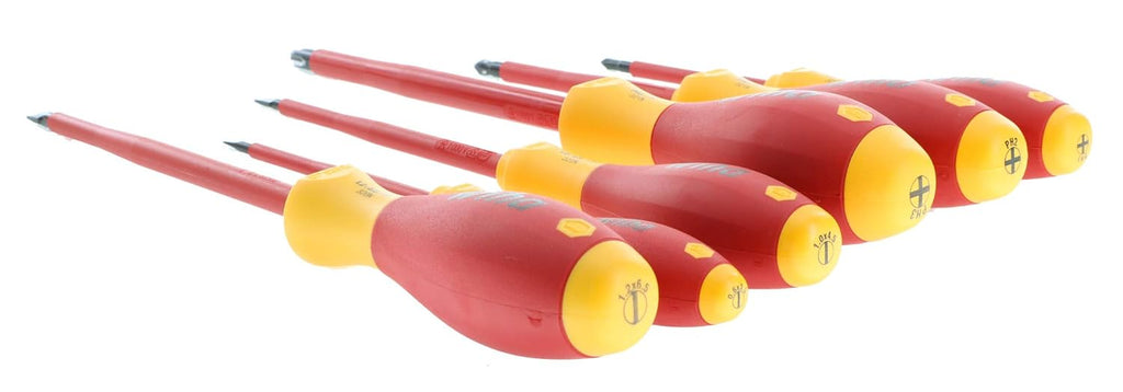 Slotted And Phillips Insulated Screwdriver Set, 1000 Volt Pack of 2 J714505