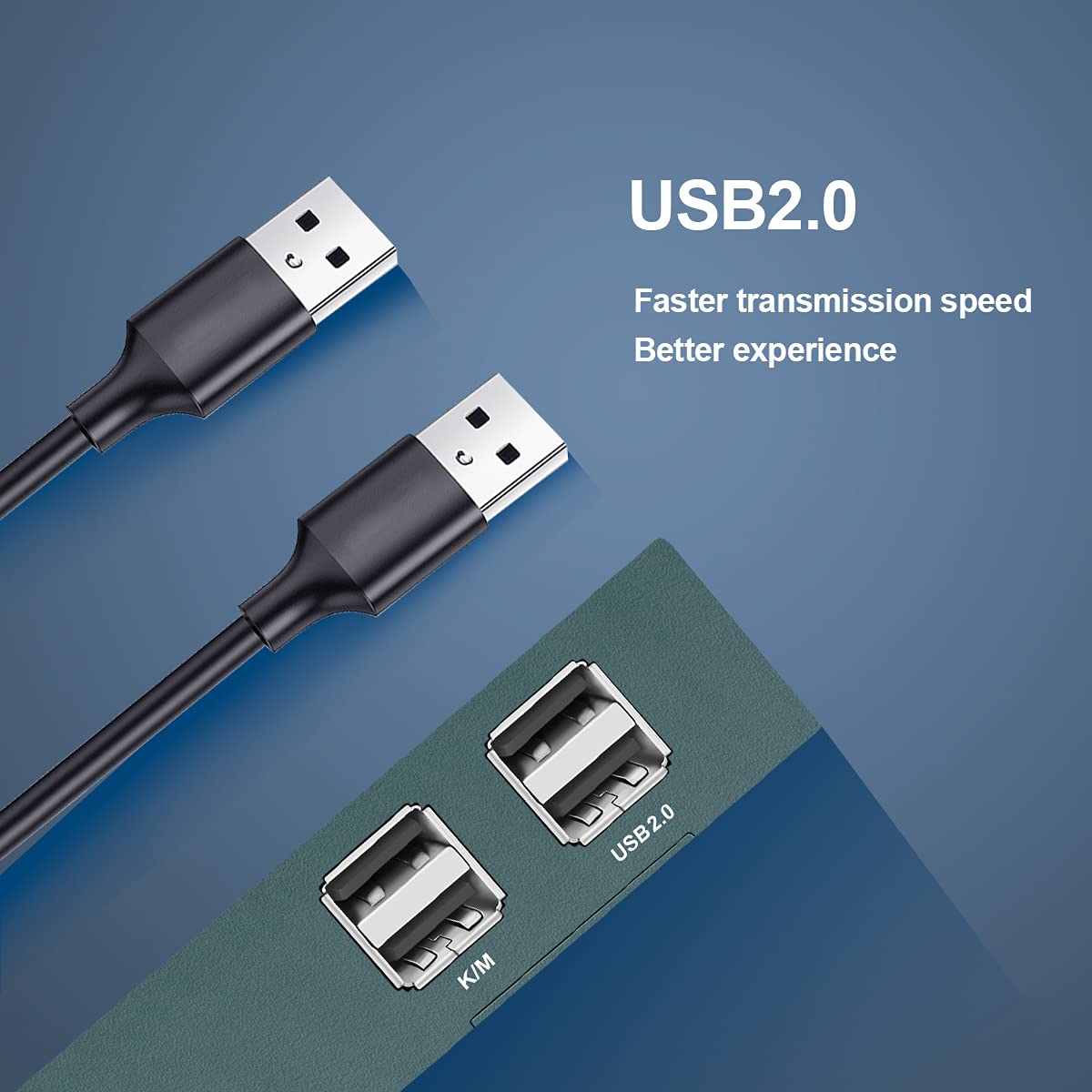 KVM Switch HDMI 2 Port, 4K@60Hz, 2 USB 2.0 Hub C762469