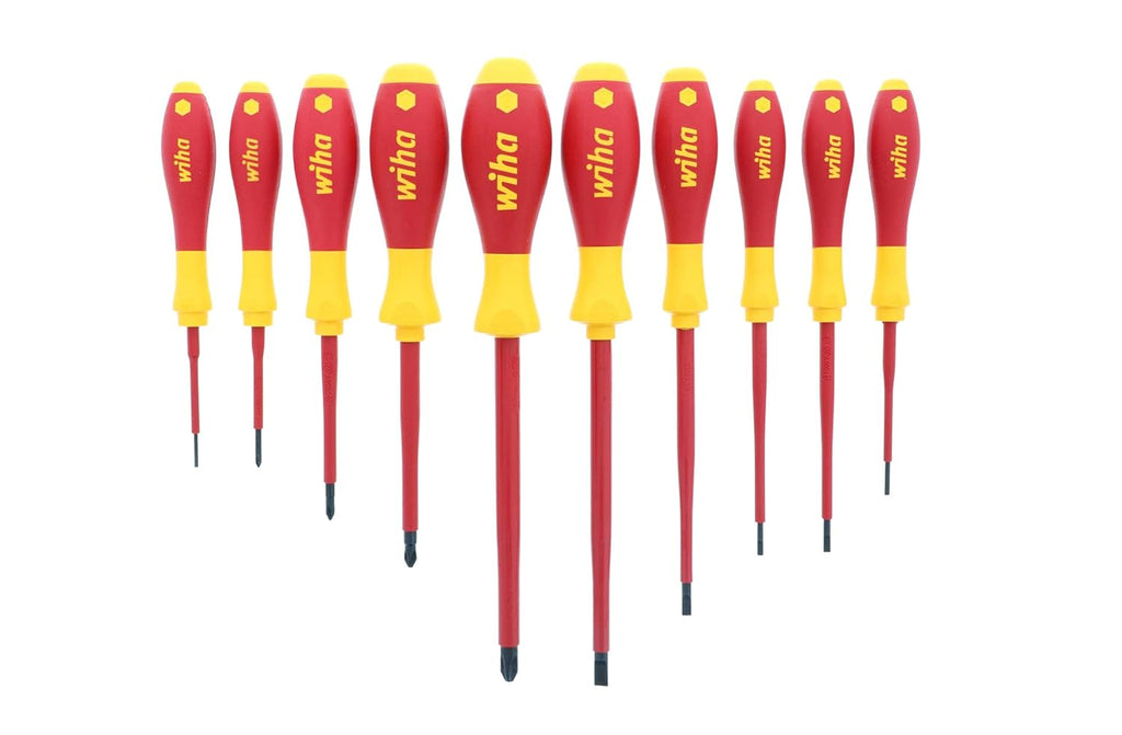 Slotted and Phillips Insulated Screwdriver Set, 1000 Volt, 10 Piece V6977