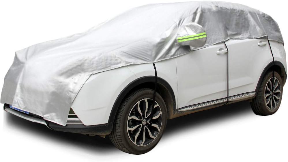 Half Car Cover Waterproof 210D Oxford Fabric K7277