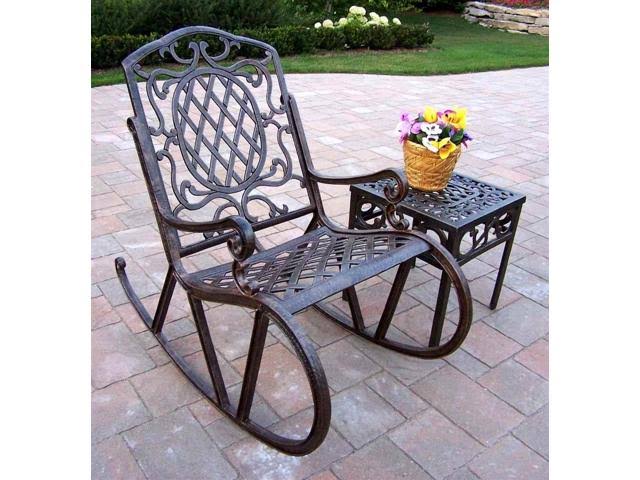 Antique Bronze Cast Aluminium 2 Piece Rocking Set Q710620