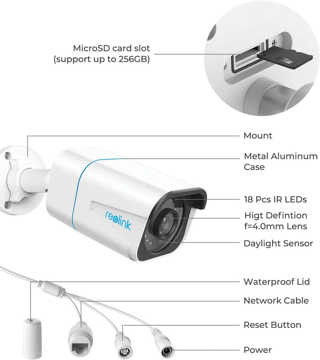 4K Outdoor PoE Camera (Pack of 2) A30666