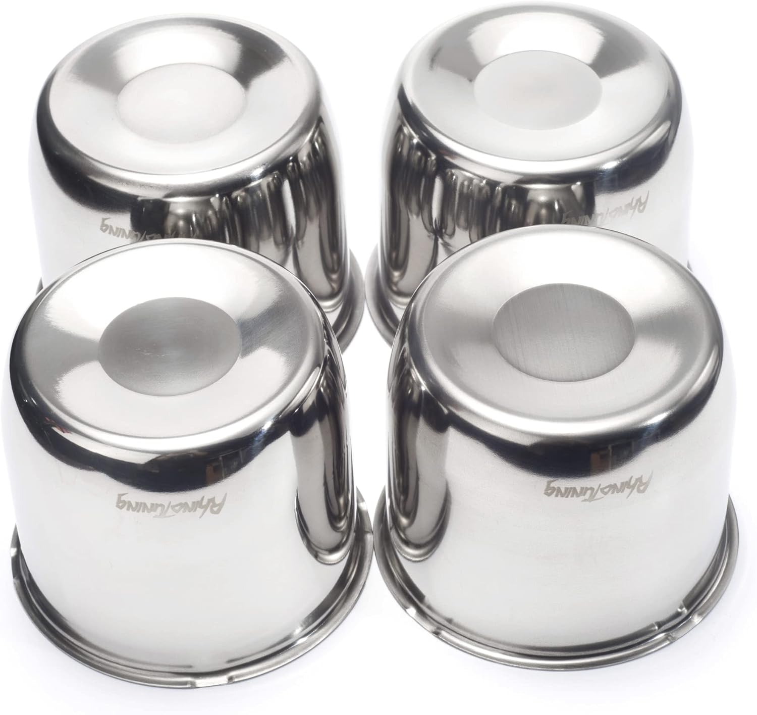 4.25 Push Through Center Caps Stainless Steel 4 Pack W992