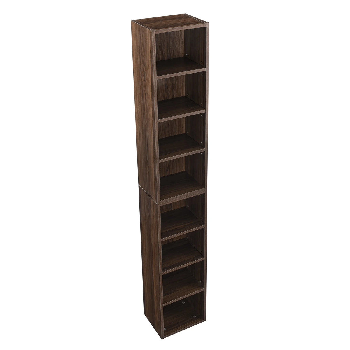 8-Tier Media Tower Rack with Adjustable Shelves J898052