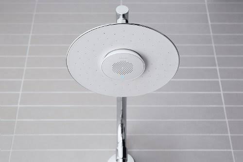 Polished Chrome Rainhead with Wireless Speaker N872