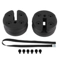 4pcs Tent Shade Canopy Water Fillable Weight Plates Black K4348