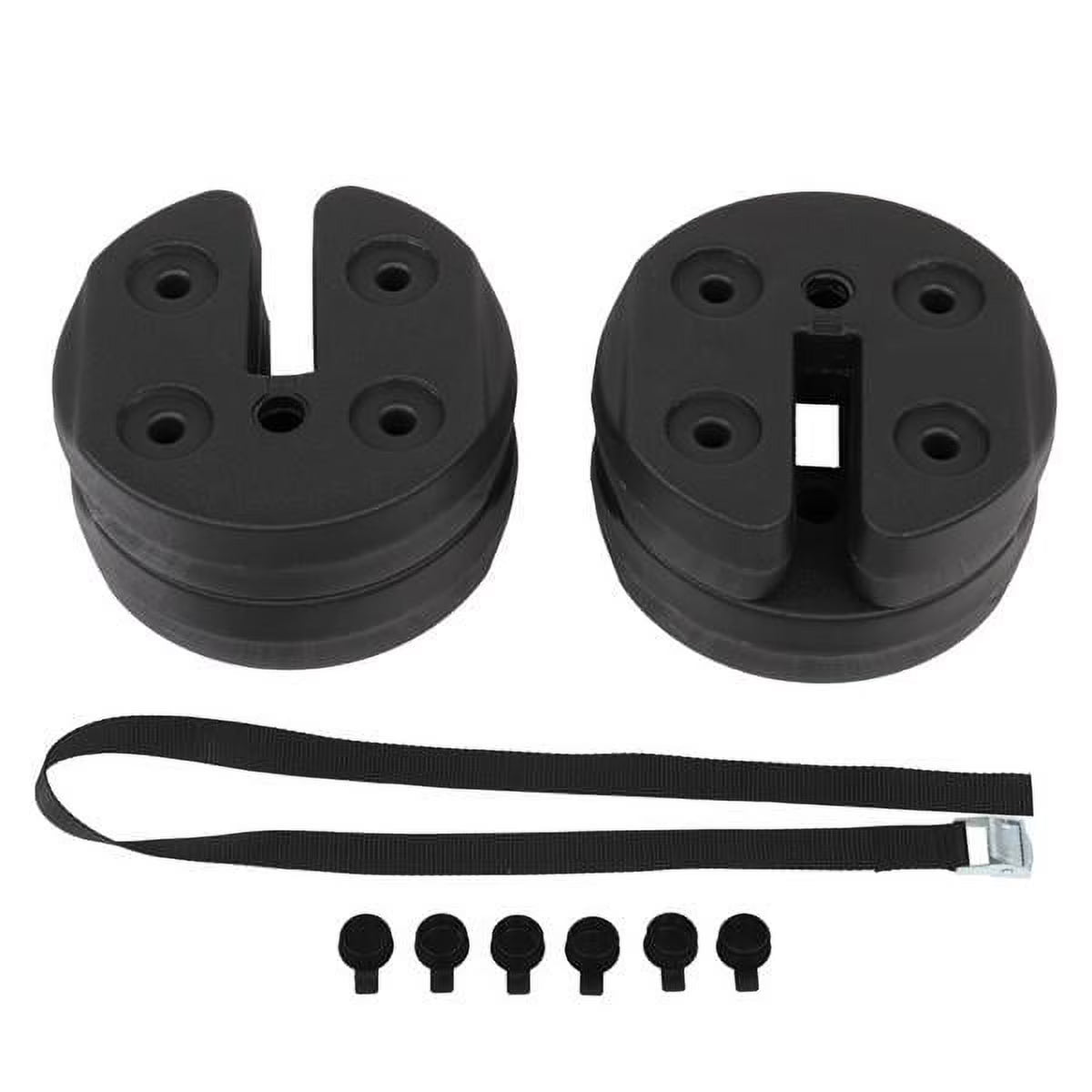 4pcs Tent Shade Canopy Water Fillable Weight Plates Black K4348