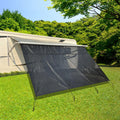 RV Awning Shade Screen with Zipper 8'X12'3'' Universal Sun Shade Screen with Complete Kits G28658