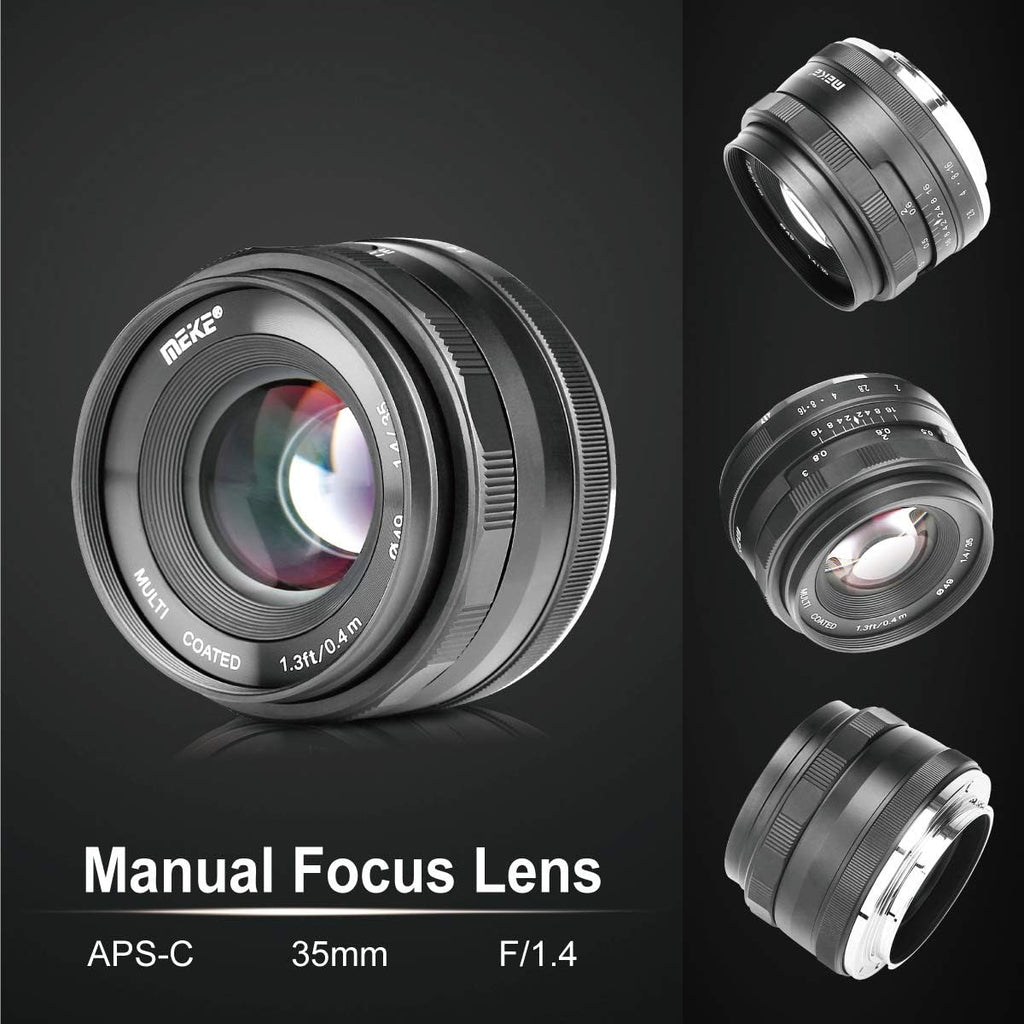 35mm F1.4 Manual Focus Prime MFT Lens W635
