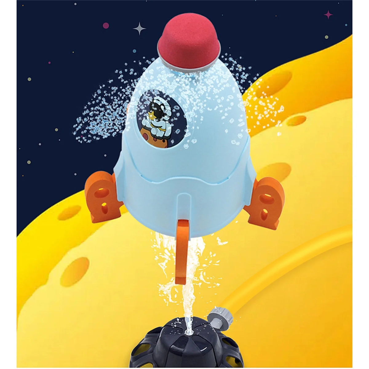 Water Spray Rocket Sprinkler Outdoor Toy A97626