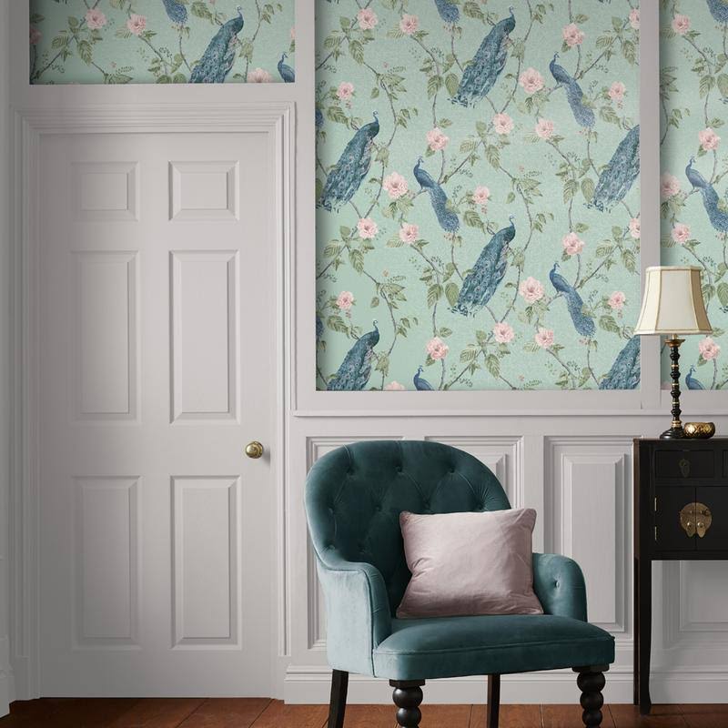 Navy Wallpaper J652