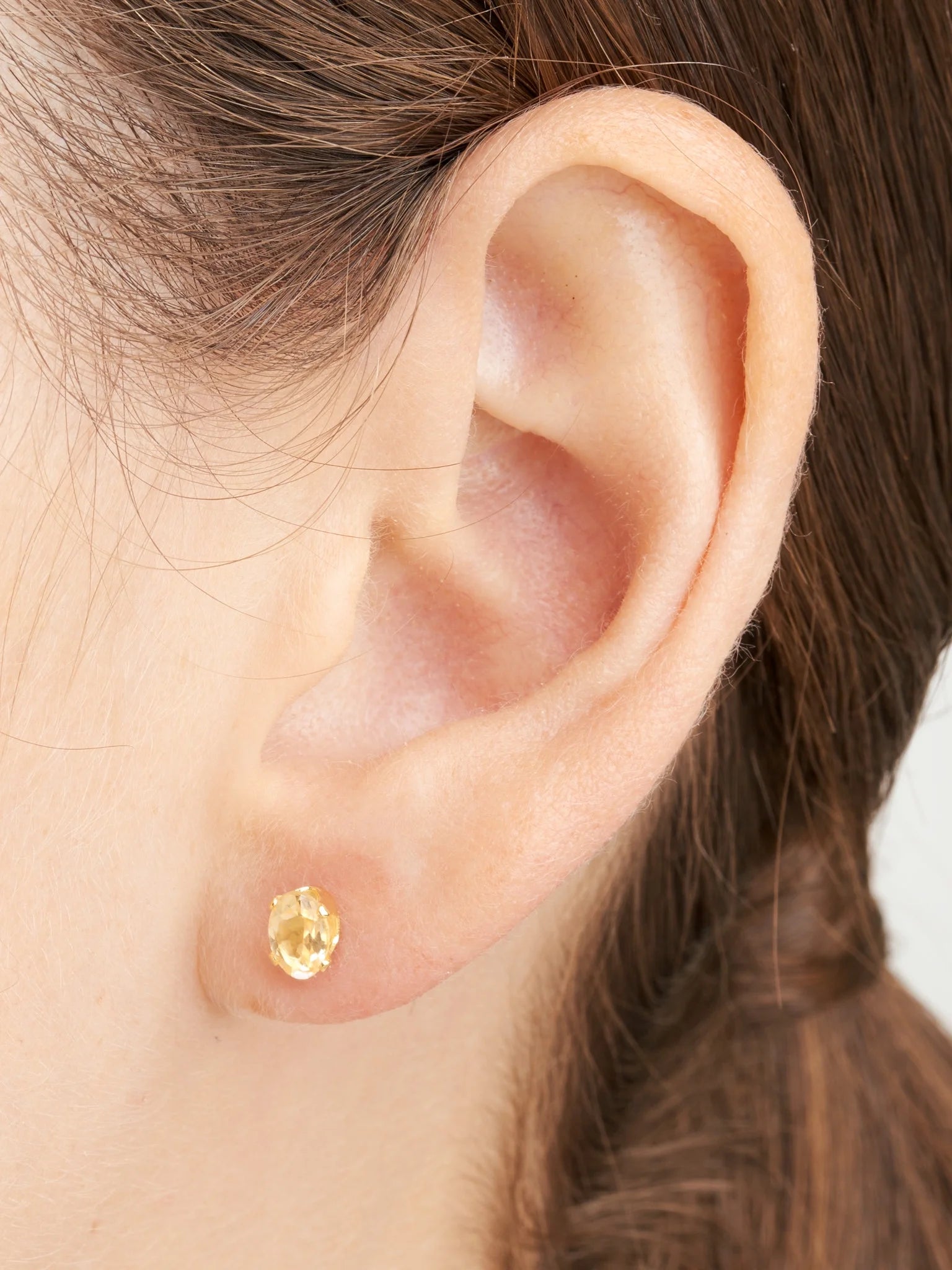 18K Gold over Sterling Silver Stud Earring Set A62540