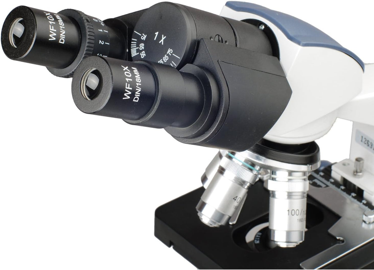 Binocular Compound Microscope, 40X-2000X Magnification, LED Illumination A1421