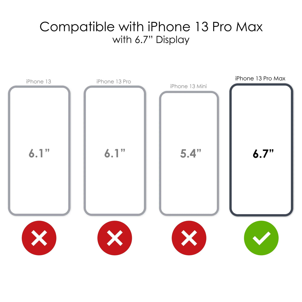 Clear Shockproof Hybrid Case for iPhone 13 Pro Max with TPU Bumper Acrylic Back Tempered Glass Screen Protector Y75129