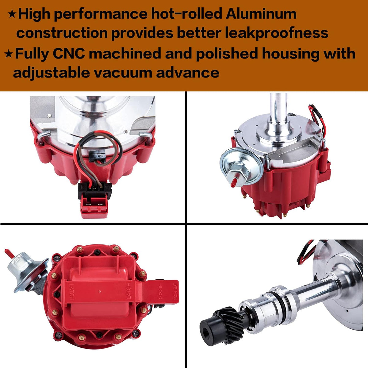 HEI Ignition Distributor 65k Volt Coil 7500 RPM Pack of 2 N48676